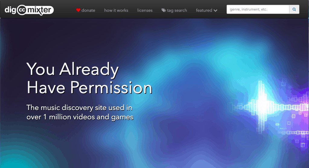 lugares para encontrar música para podcast intro dig ccmixter