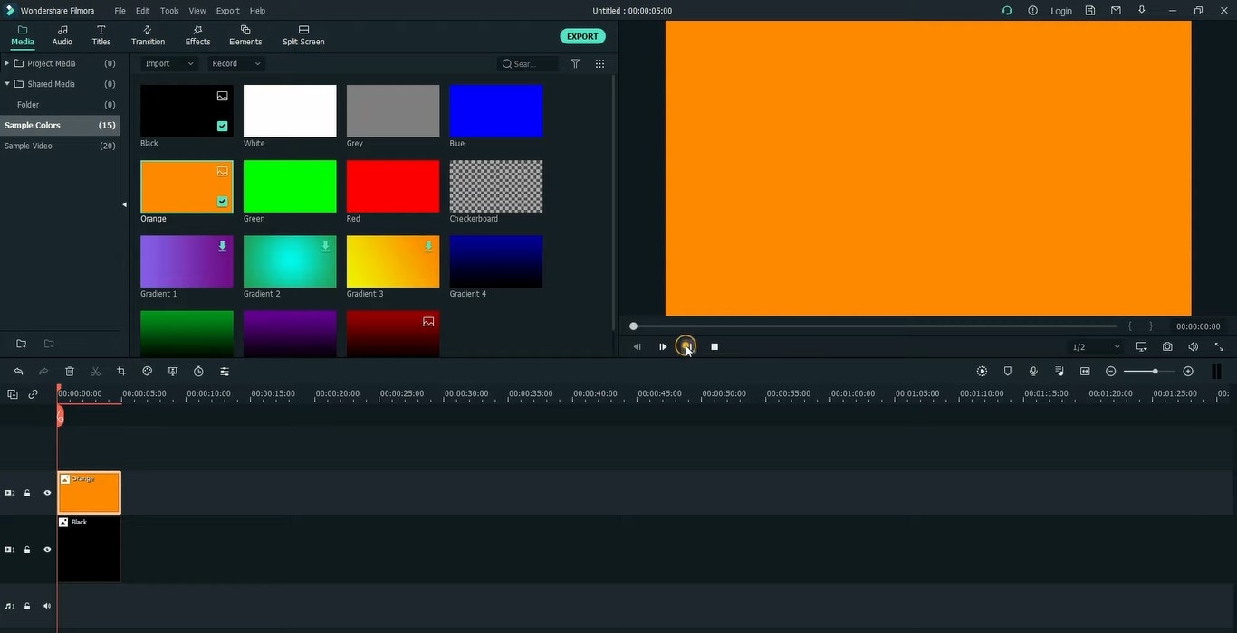 add color to video layer 2
