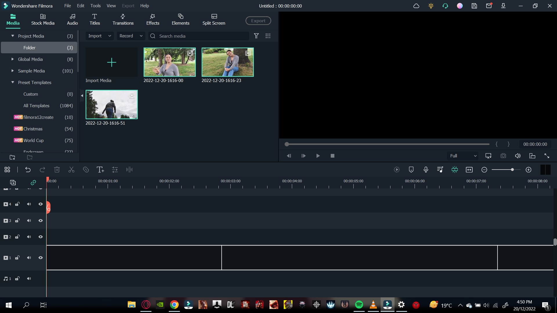 importing clips to the timeline