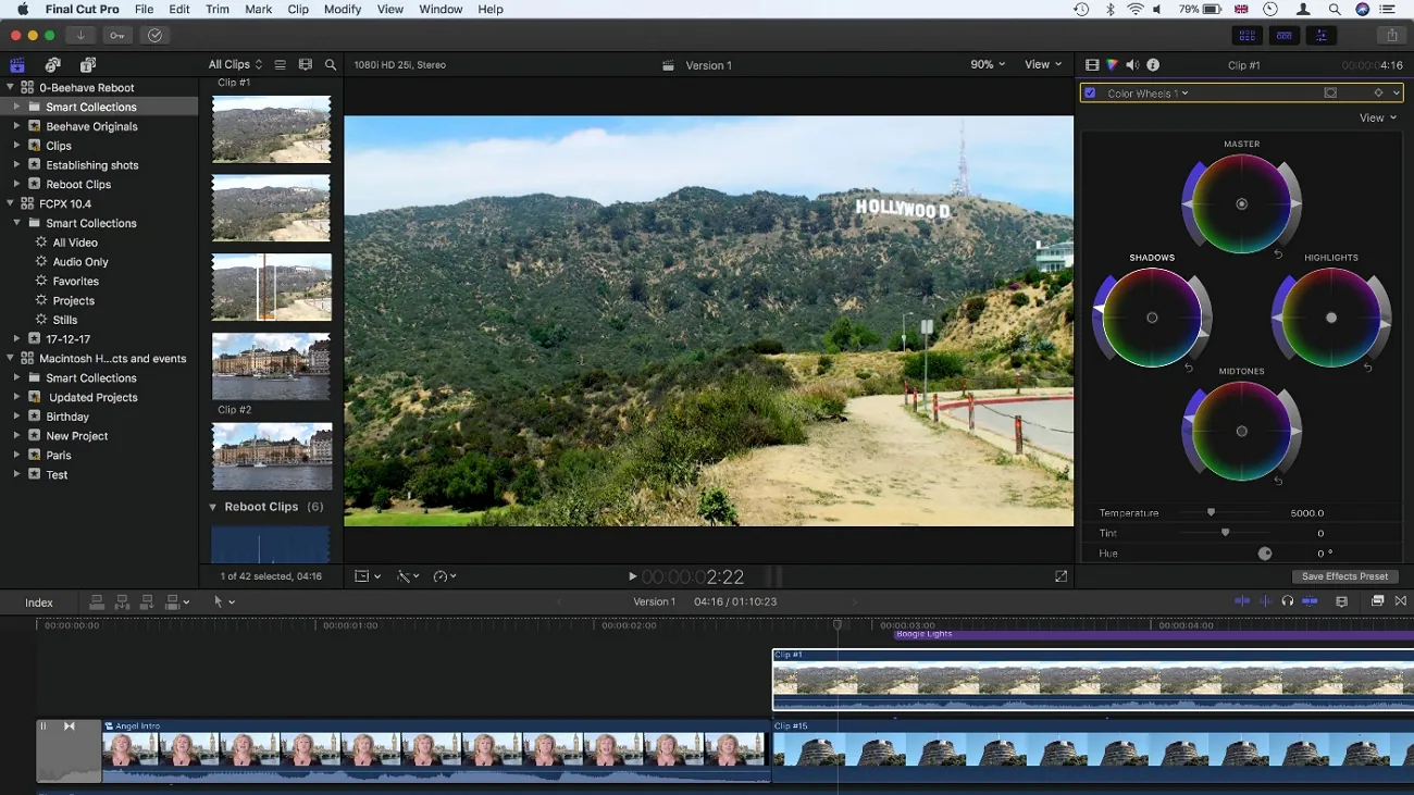 antarmuka final cut pro