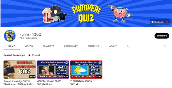 funnyfriquiz für Videoquizze