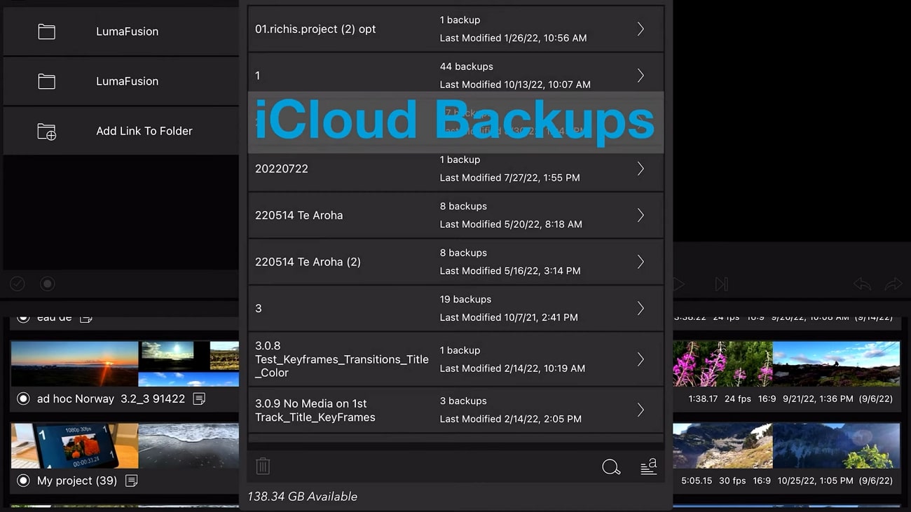 access the icloud backups