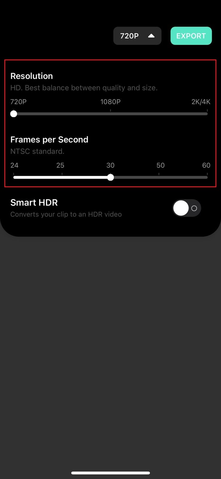 adjust the video quality settings