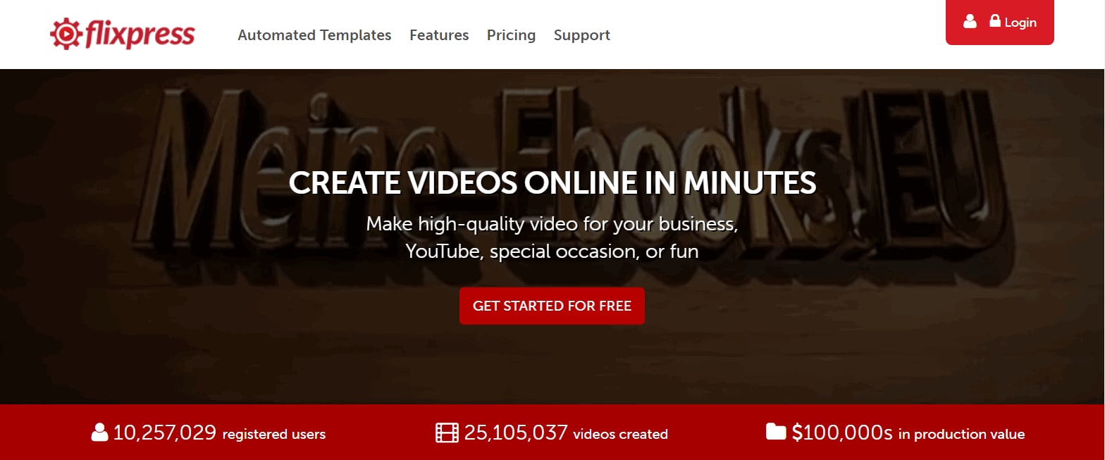 online video maker flixpress
