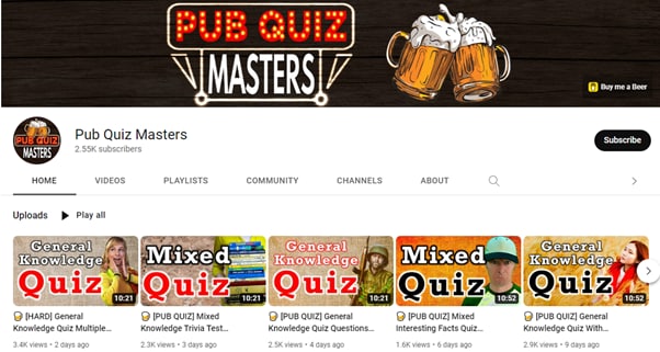pub quiz master