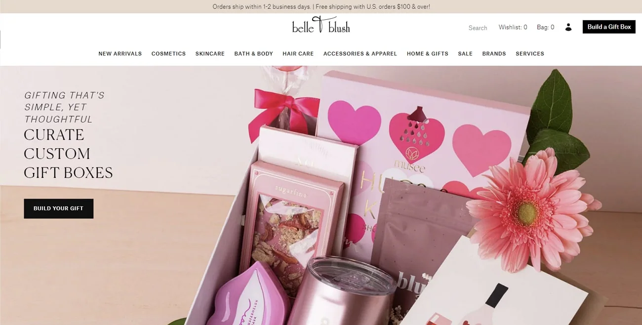 belle and blush webseite