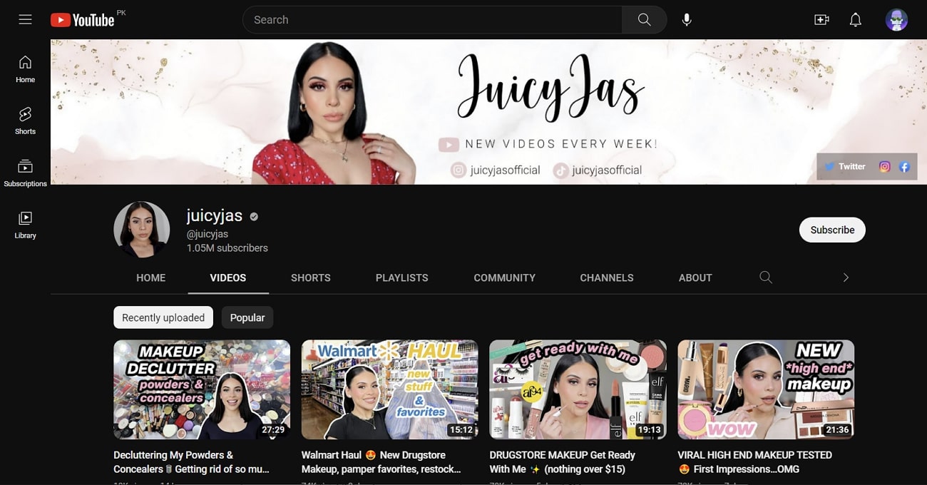 juicyjas unboxing youtube channel