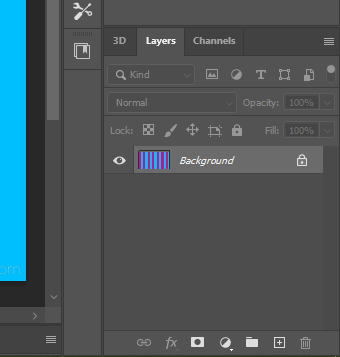 checking the image layer in the layers panel