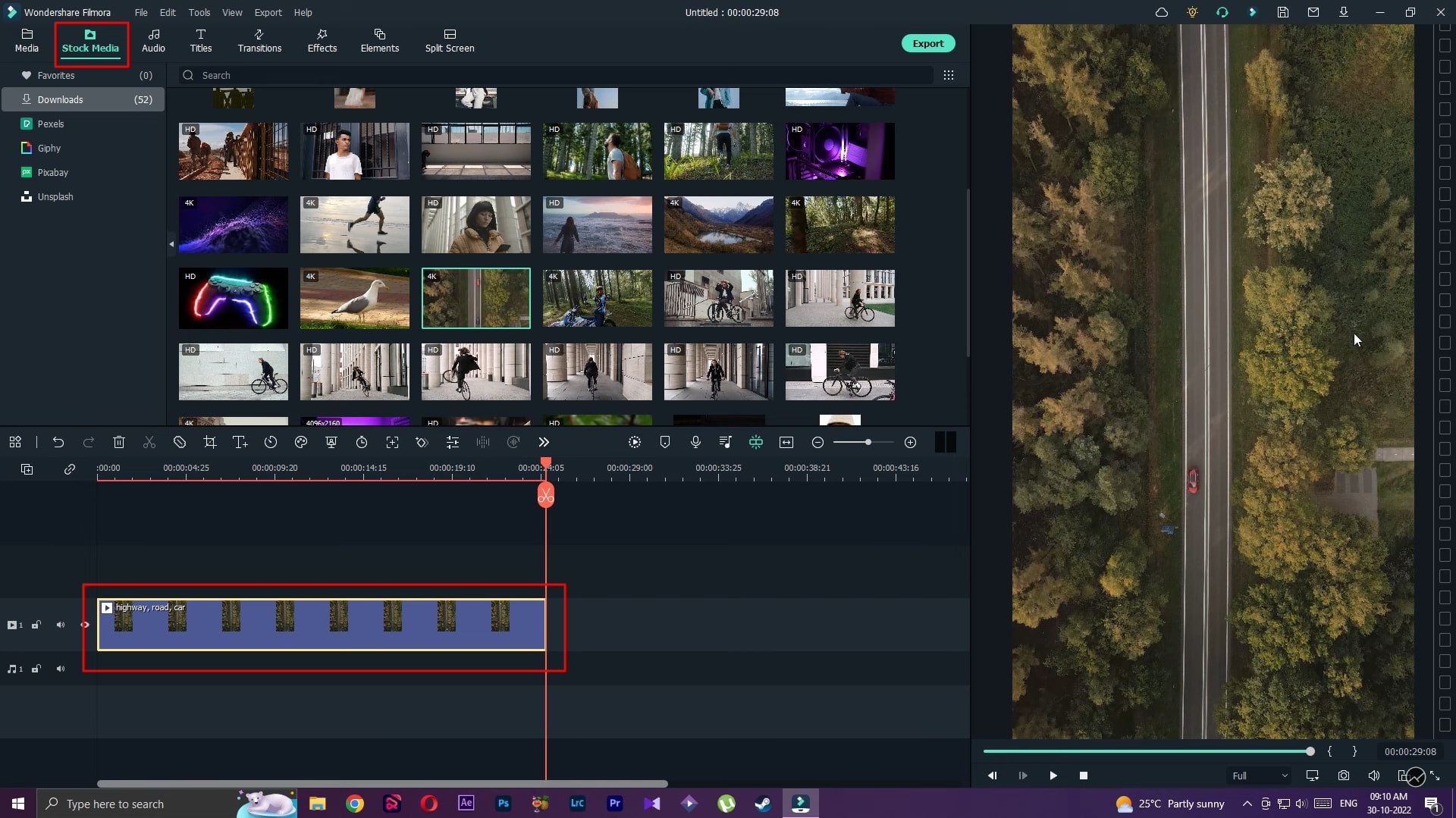import and drag video to timeline