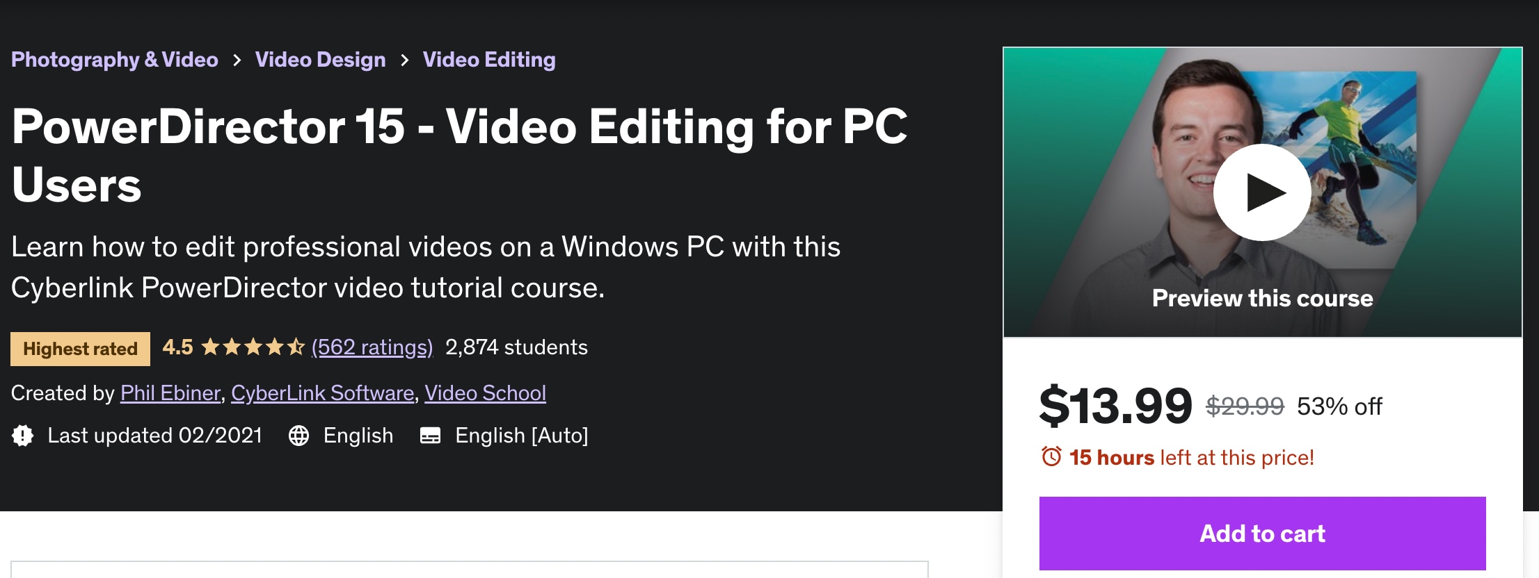 powerdirector video editing course online with certification