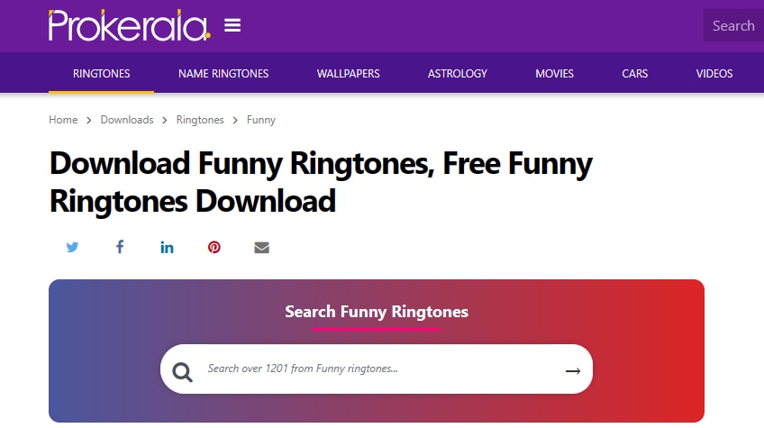 prokerala funny ringtones