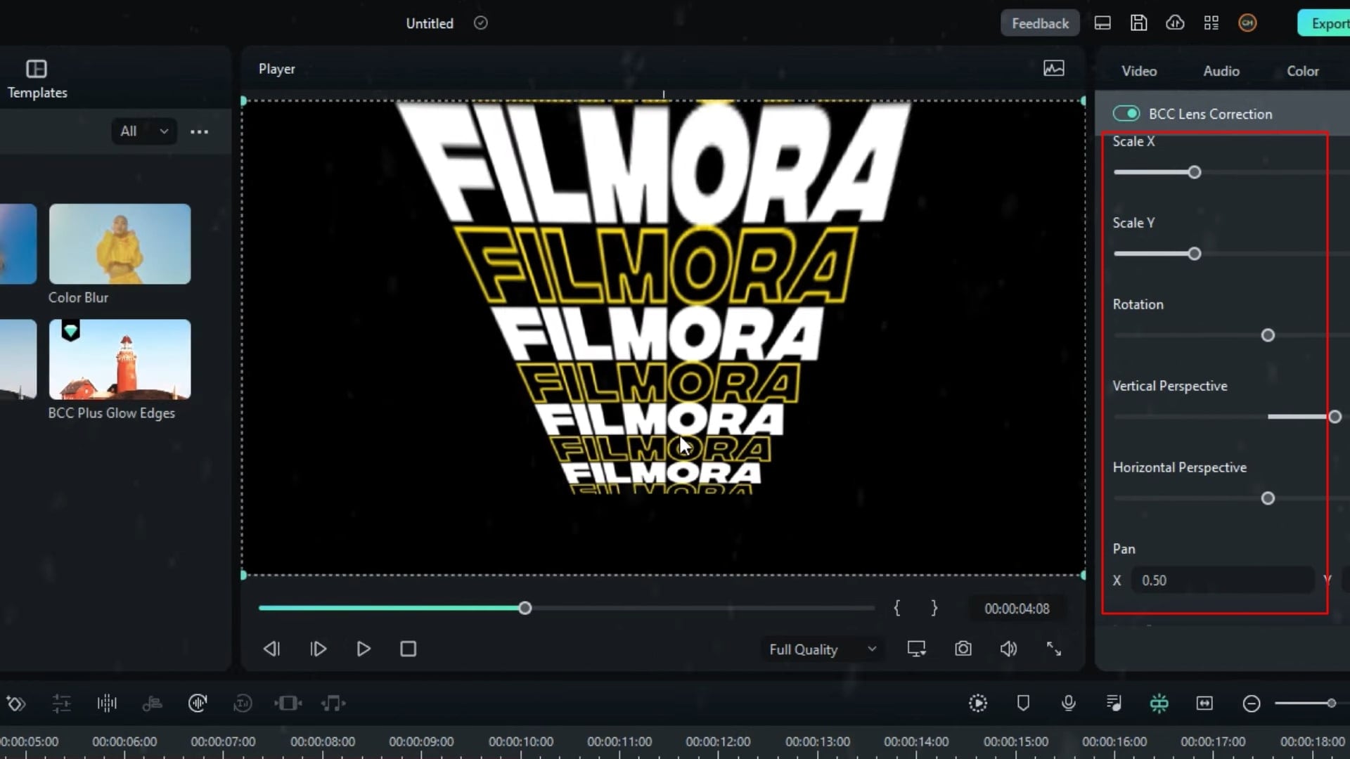 Create Filmora 12 Seamless Typography Animation