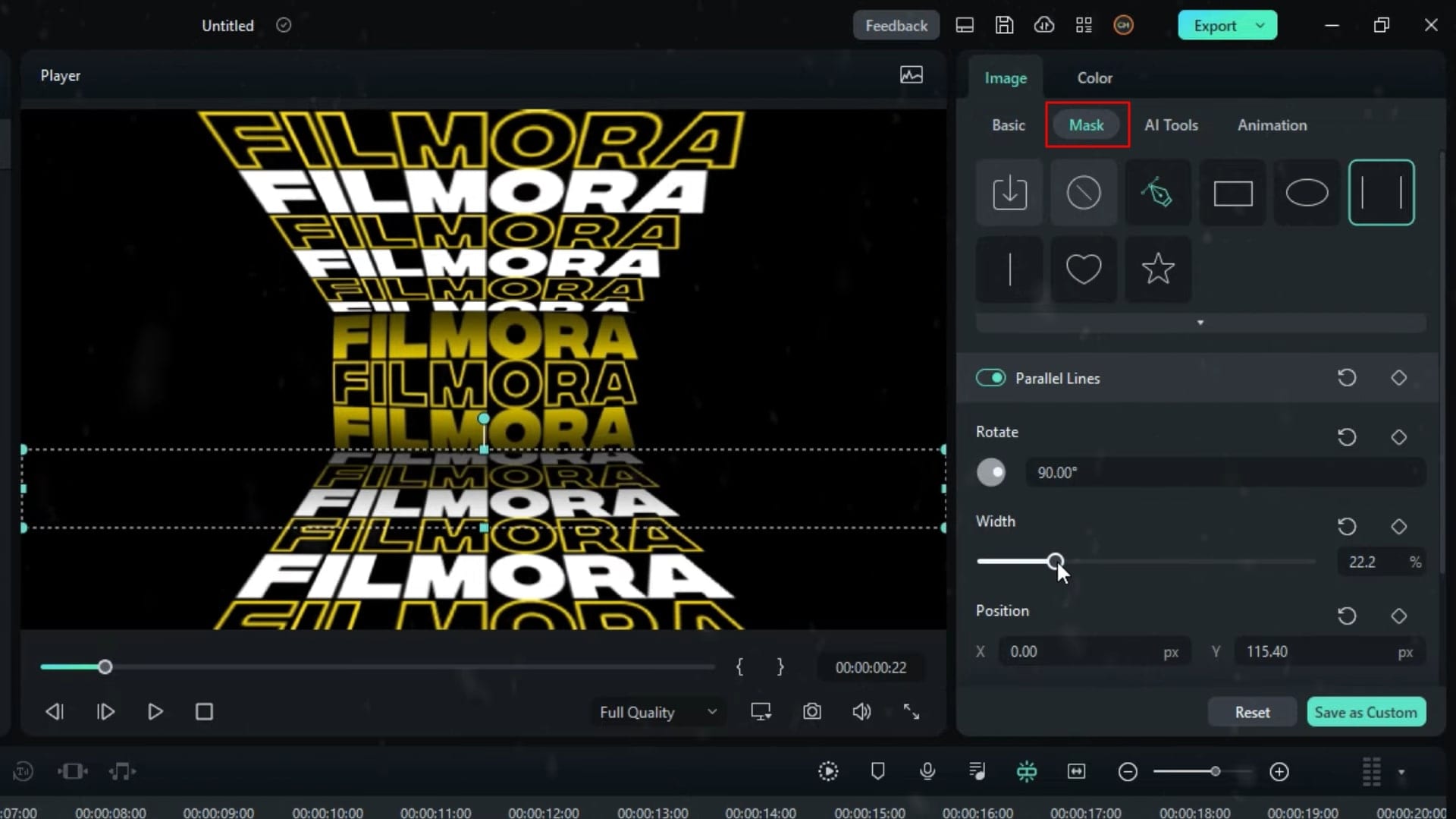 Create Filmora 12 Seamless Typography Animation