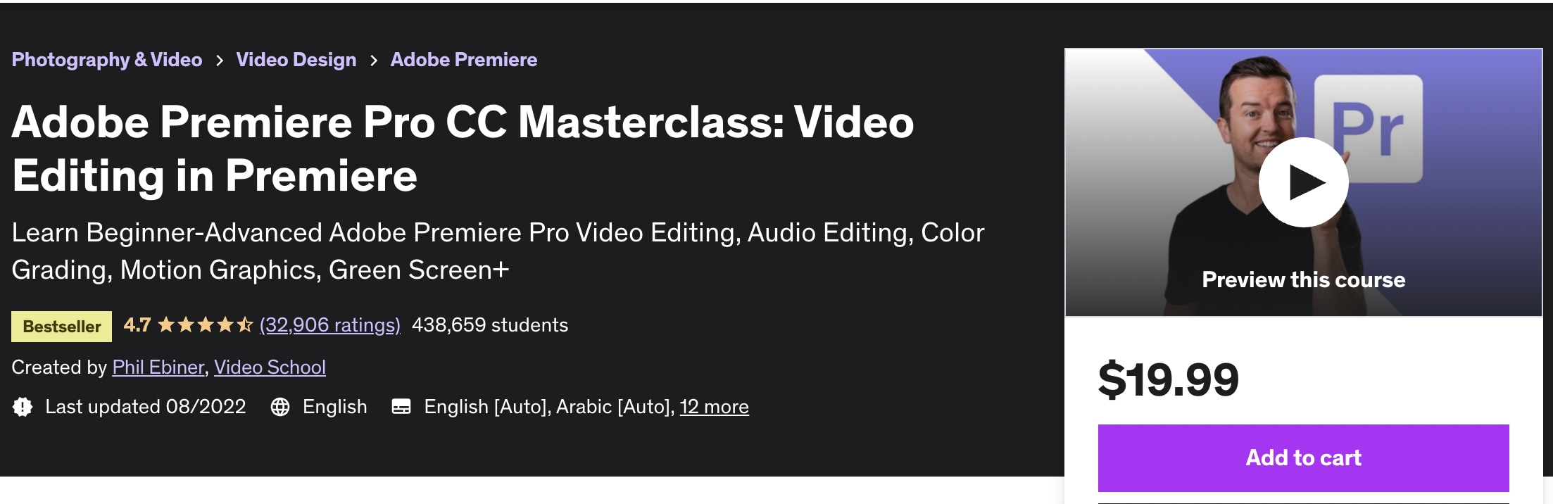 video editing in premiere