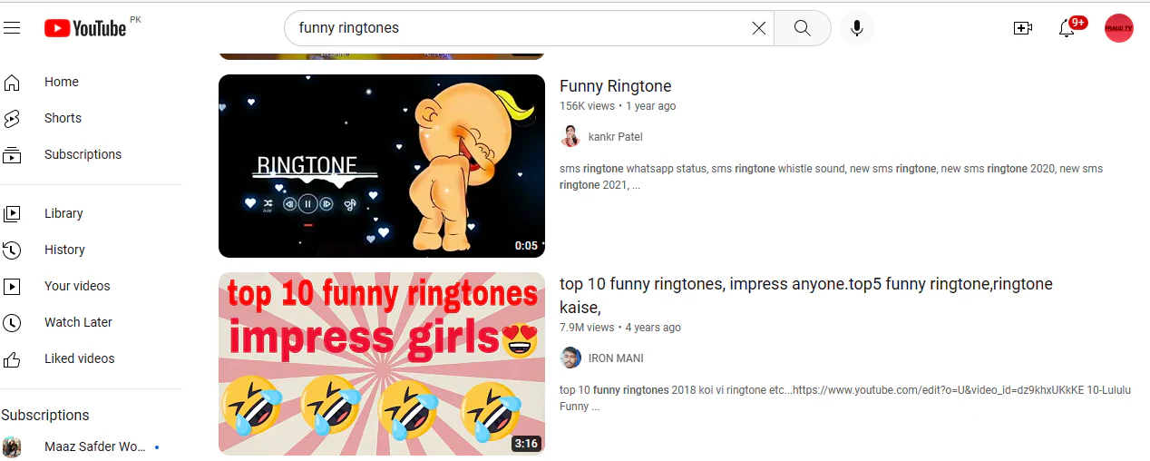 youtube funny ringtones