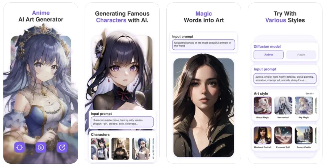 generatore di ai art e anime art