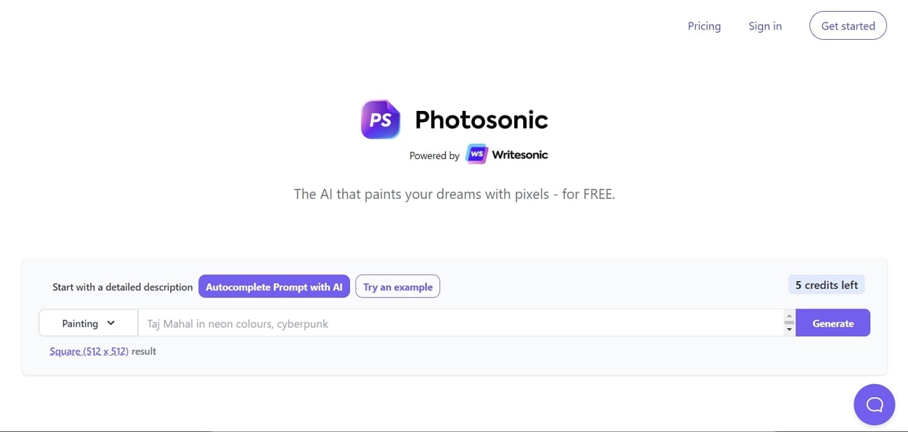 photosonic ai image generator from text