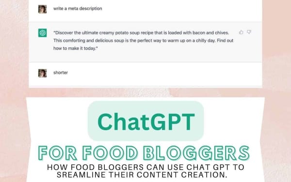  blogs sobre comida con chatgpt