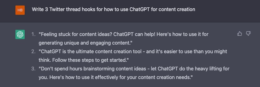 generating social media content with chatgpt