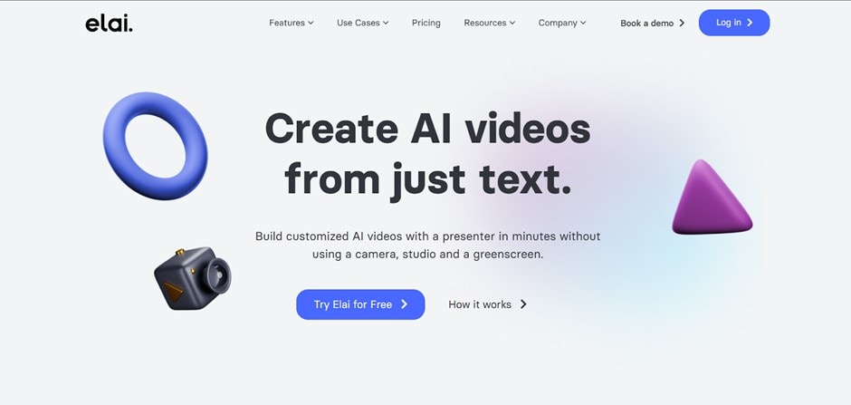 Generatore gratuito di video AI - Elai.io