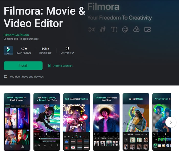 filmora go untuk android