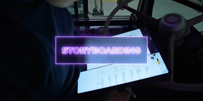 graphical text of storyboarding