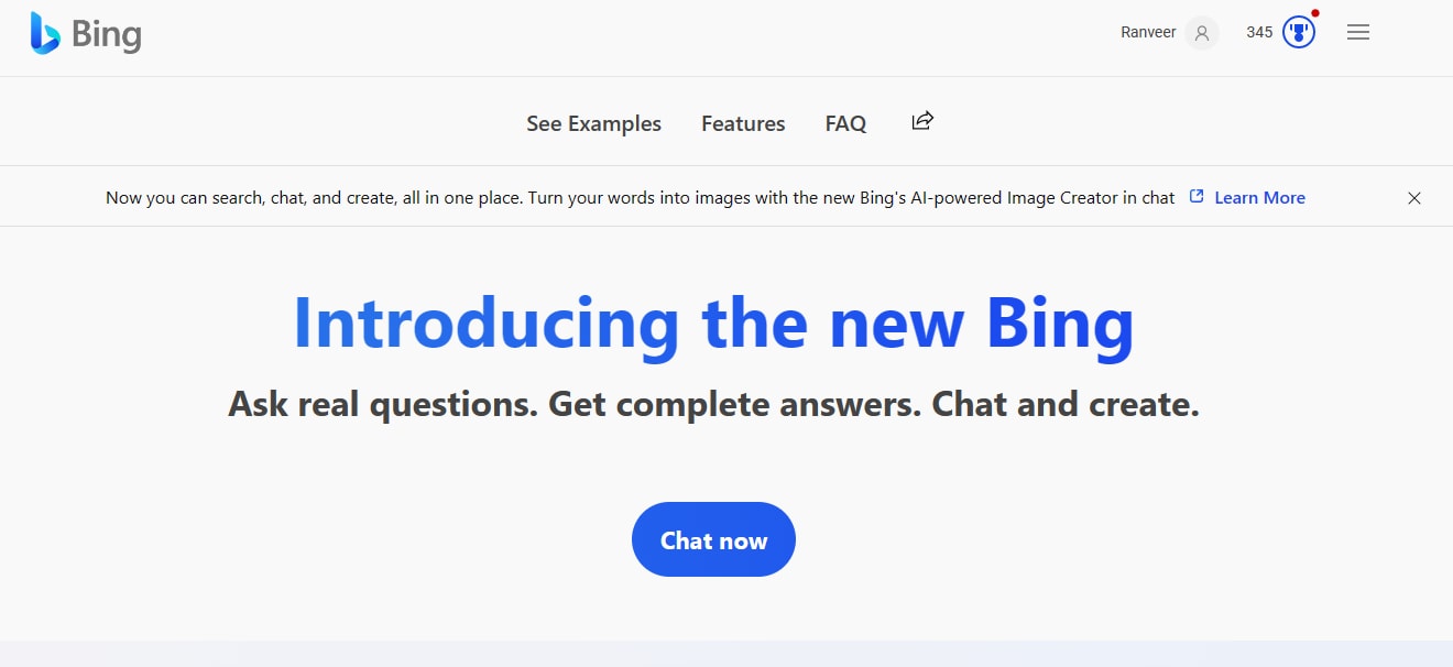 microsoft’s ai powered bing official website