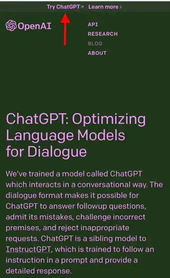 interface des outils de chatgpt