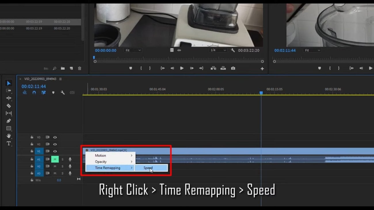 options de remappage de la vitesse d'accès