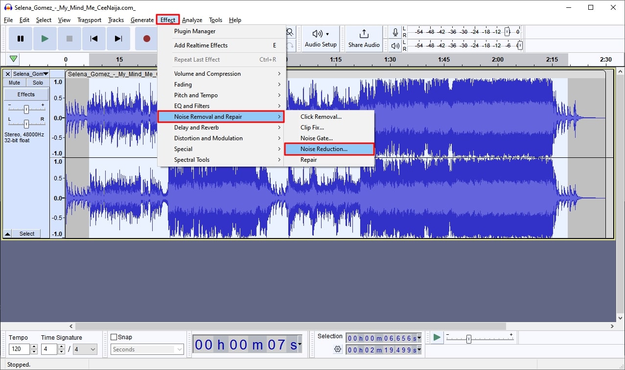 access noise reduction feature