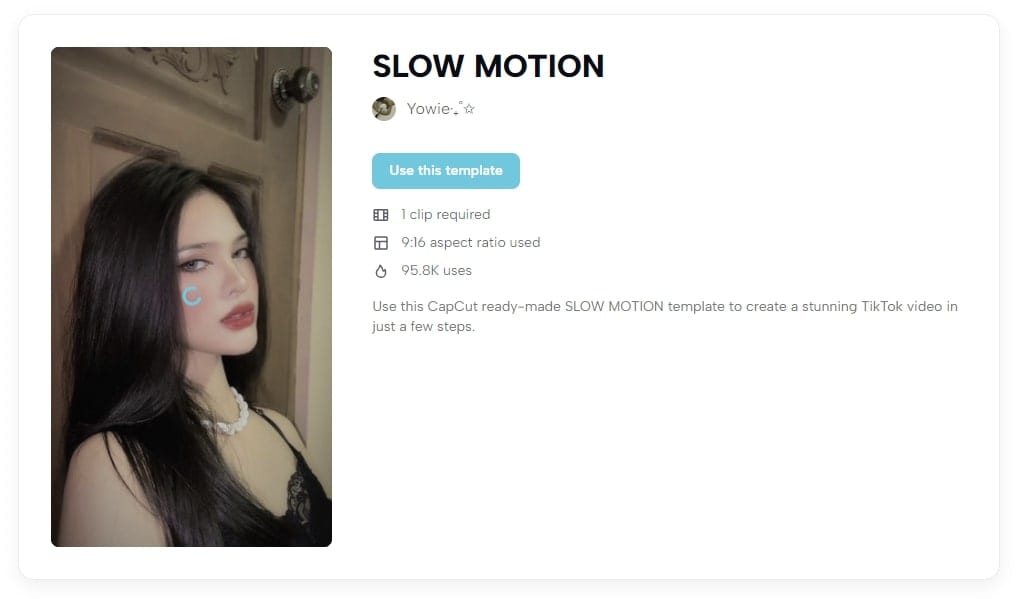 slow motion yowie template