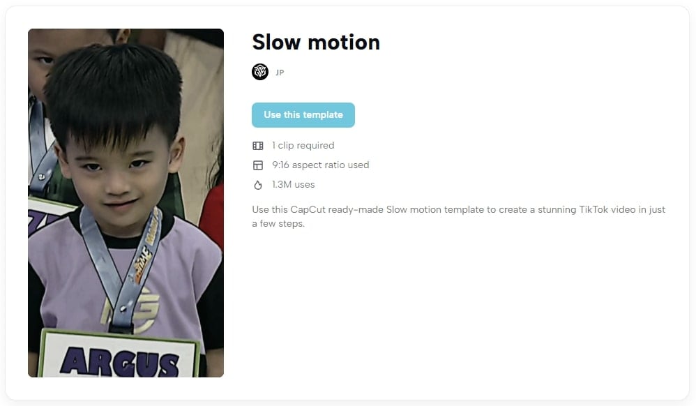 slow motion jp template