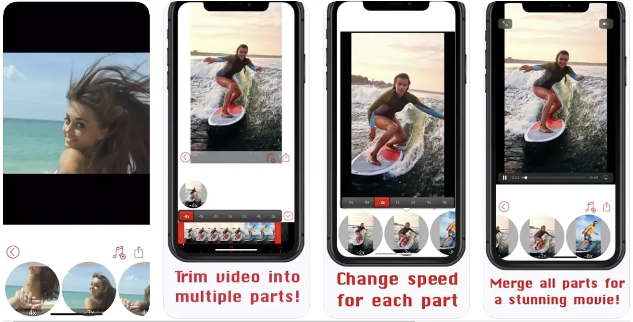 éditeur de vidéo slow fast motion ios