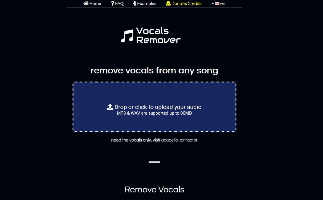 remove vocals