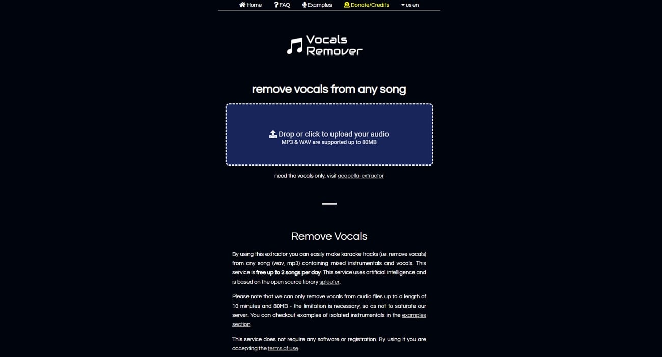 Vocals Remover لإزالة الأصوات من فيديوهات YouTube