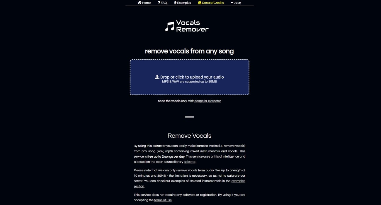 vocals remover