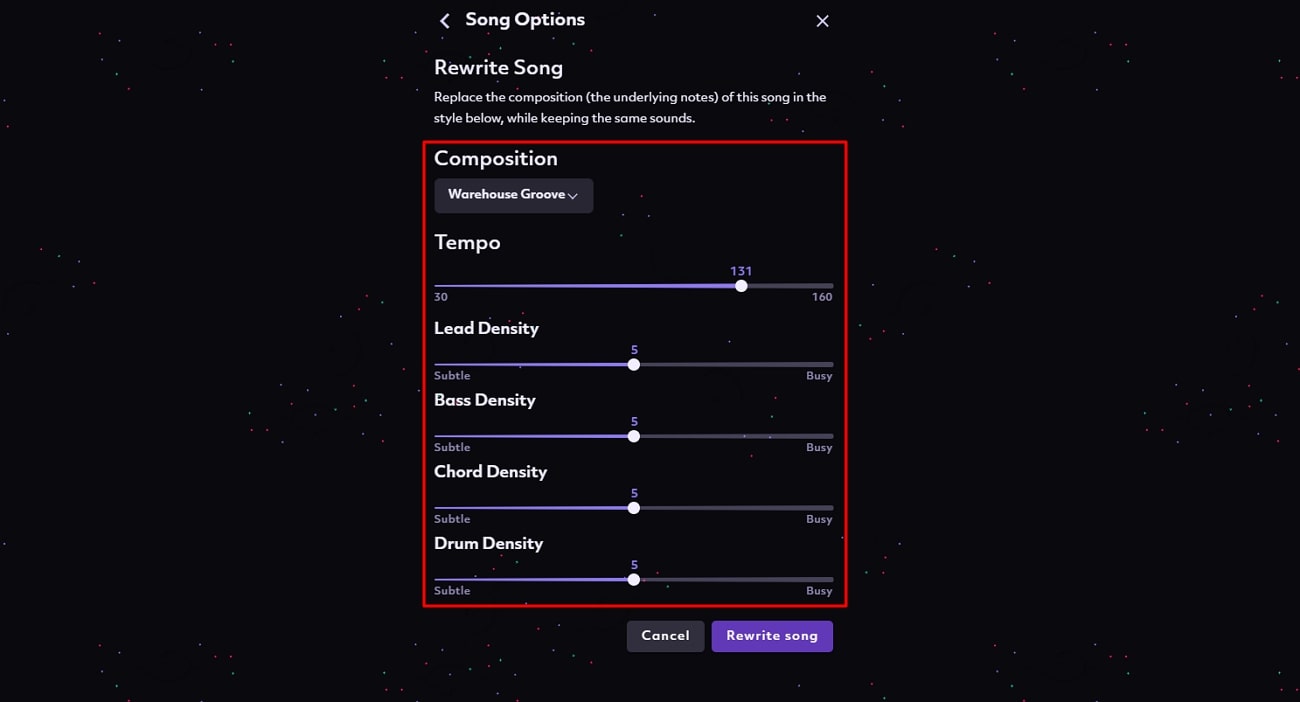 change song composition