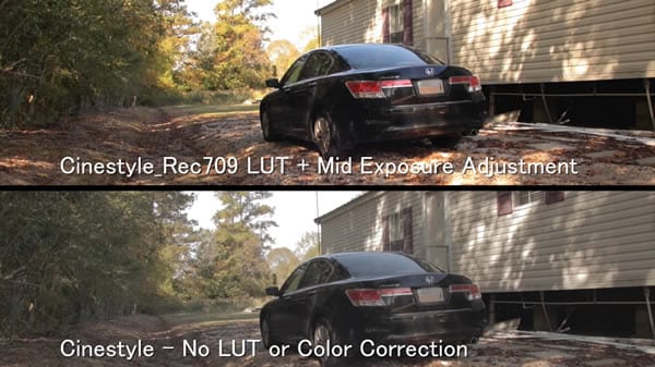 canon cinestyle to rec709 luts