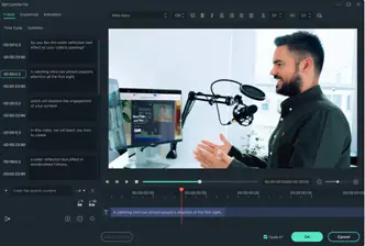 Filmora speech-to-text