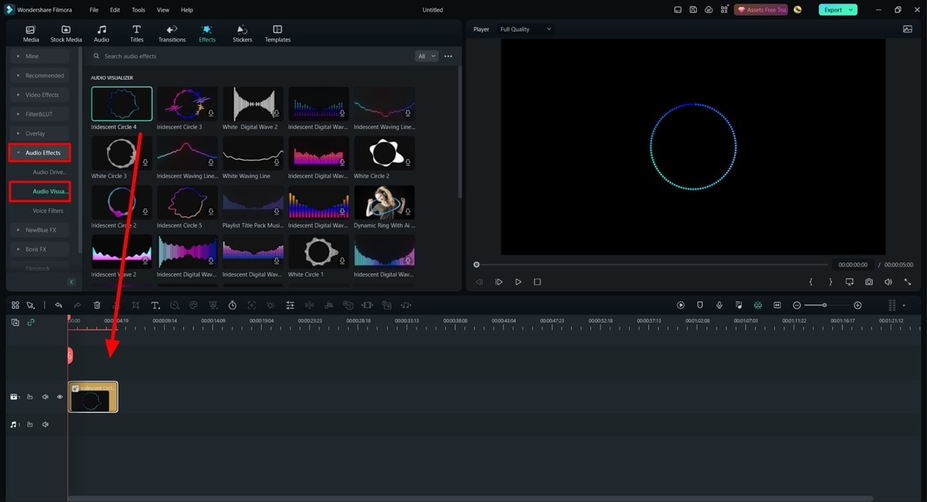 Importation d'un spectre audio pour la visualisation de la musique