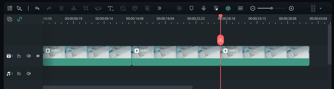 duplicate the clips to the timeline