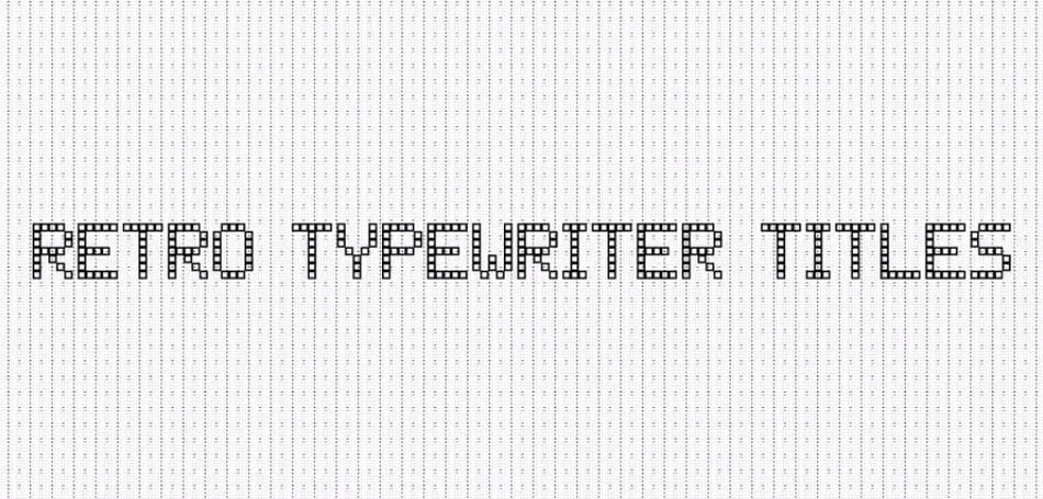 retro typewriter titles after effects шаблон