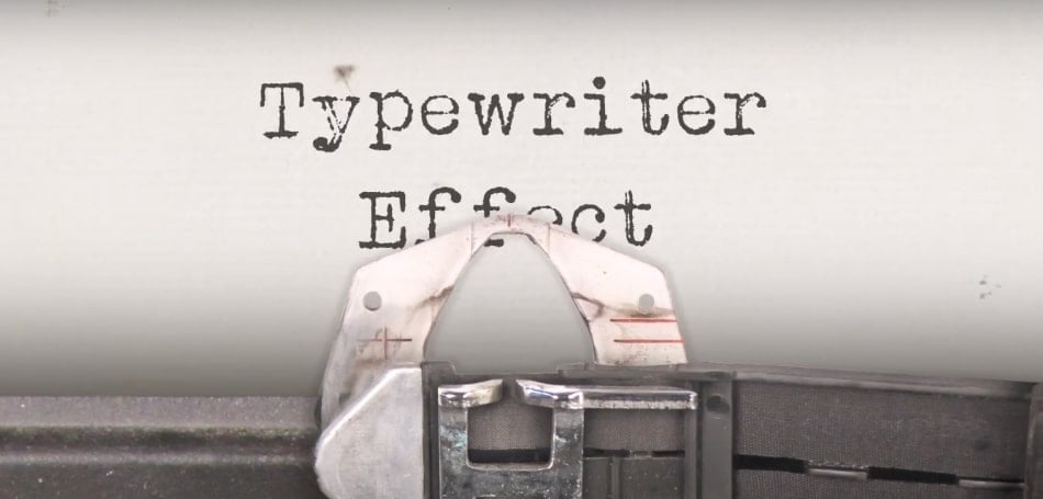 typewriter effect after effects шаблон