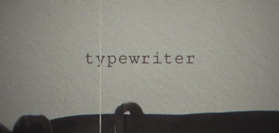 typewriter after effects template