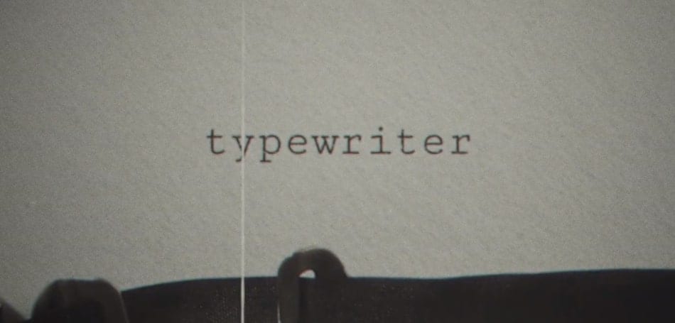 typewriter after effects шаблон