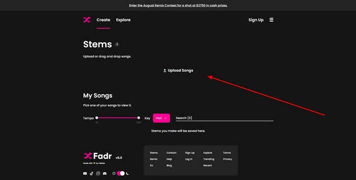 acceder a la función stems