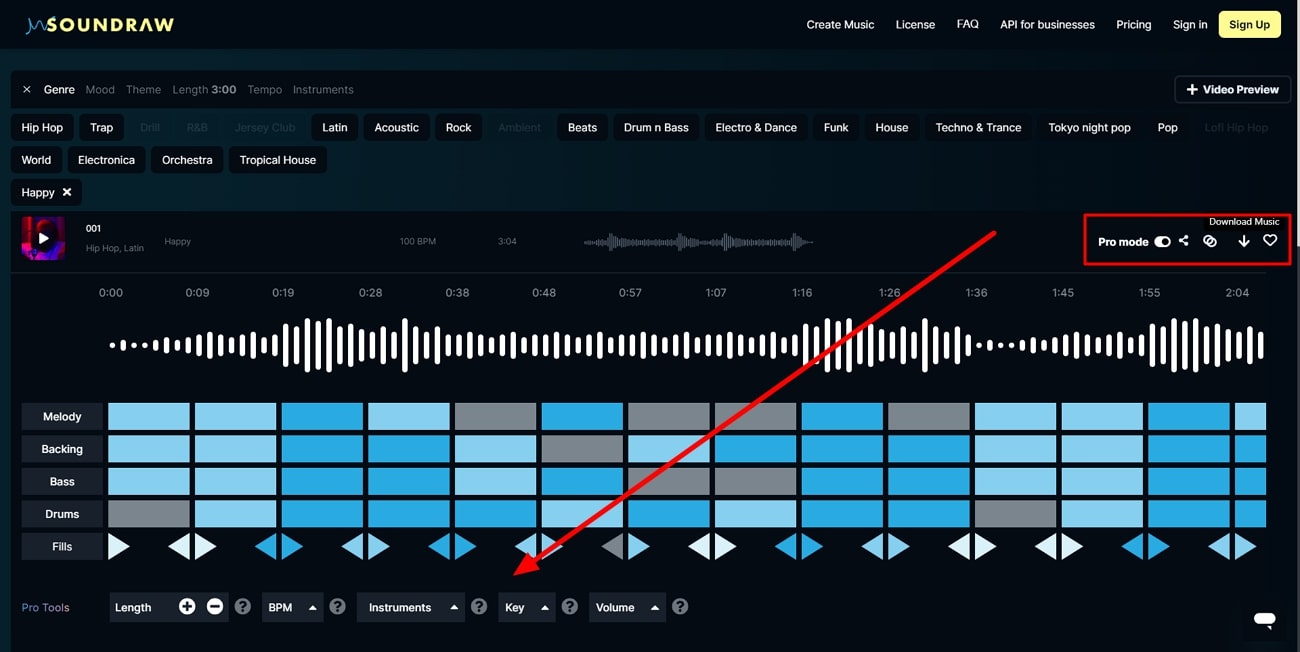 realizar funciones del modo pro