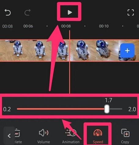 use uniform speed slider