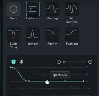 use speed ramping feature