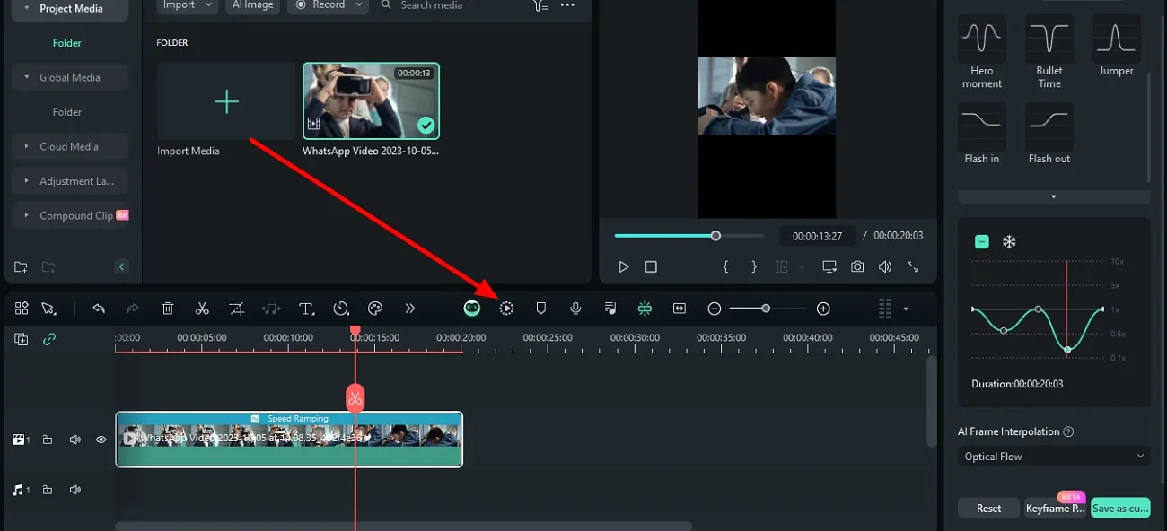 activer l'option de prévisualisation du rendu